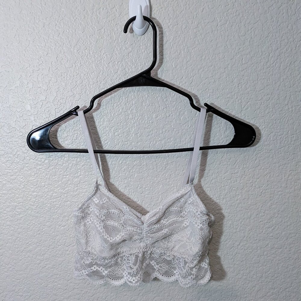 SO white lace bralette - Size Small